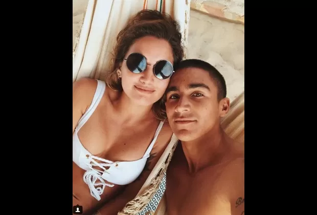 Ximena Hoyos y su enamorado