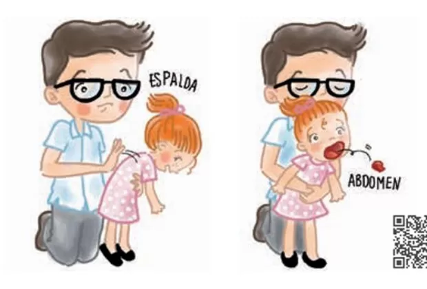 ¿Qué hacer si un niño se atora con un alimento o juguete?