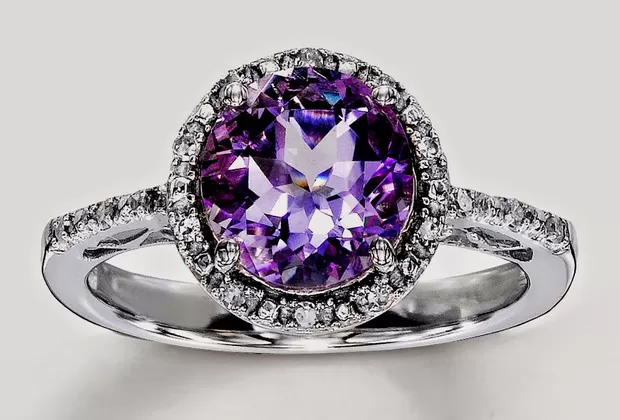 anillo piedra amatista