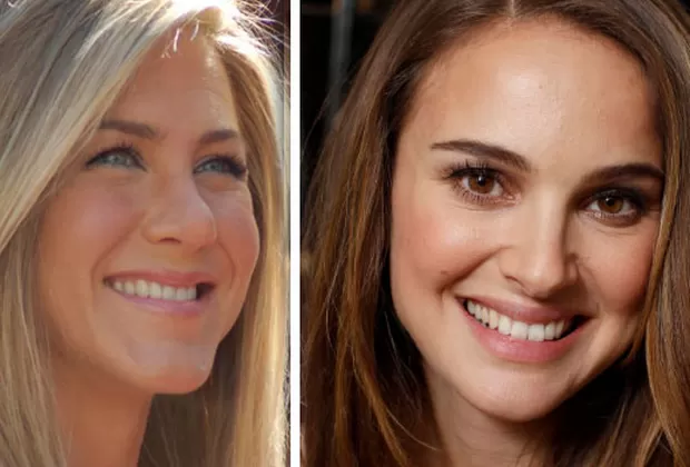 Labios de Jennifer Aniston y Natalie Portman