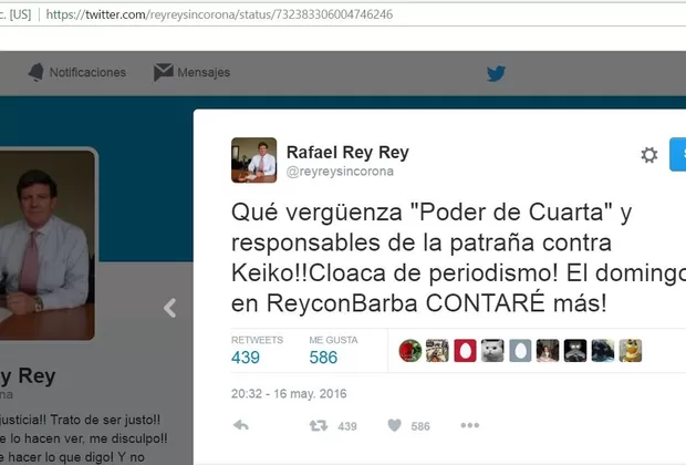 Rafael Rey: los ofensivos tuits del voceado candidato a contralor