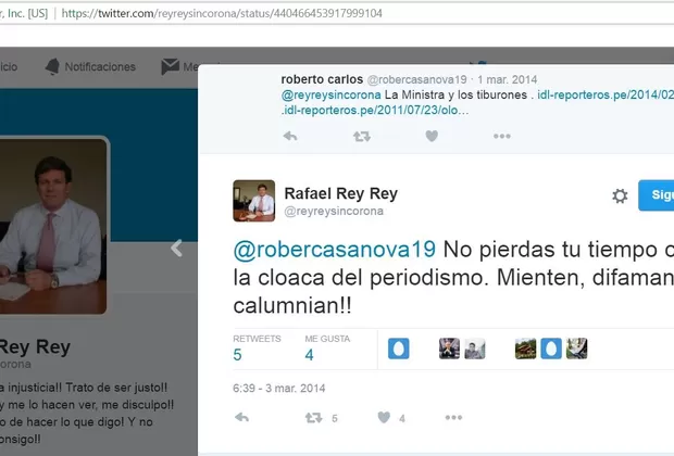 Rafael Rey: los ofensivos tuits del voceado candidato a contralor