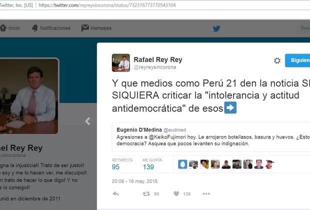 Rafael Rey: los ofensivos tuits del voceado candidato a contralor