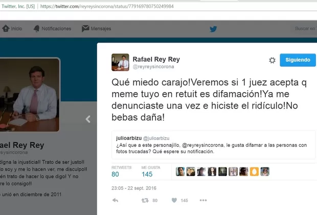 Rafael Rey: los ofensivos tuits del voceado candidato a contralor