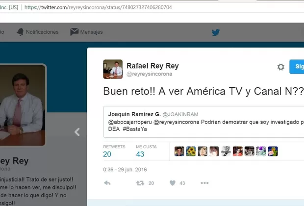 Rafael Rey: los ofensivos tuits del voceado candidato a contralor