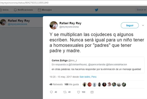 Rafael Rey: los ofensivos tuits del voceado candidato a contralor