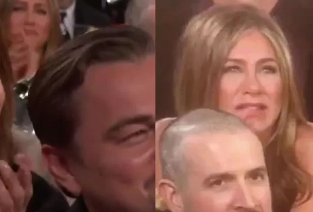La reacción de Jennifer Aniston durante discurso de Brad Pitt en los Globos de Oro