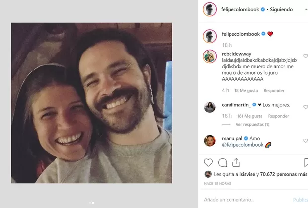 Rebelde Way: Camila Bordonaba y Felipe Colombo tuvieron emotivo reencuentro 