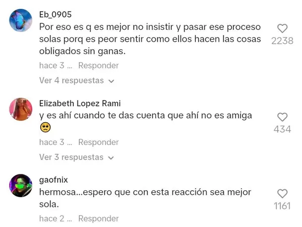 Comentarios en TikTok