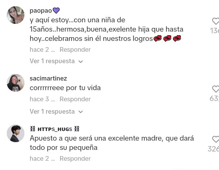 Comentarios en TikTok