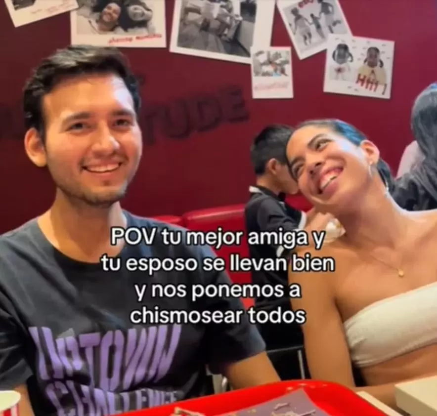 Ale Morey descubrió que su mejor amiga le coqueteaba a su esposo / TikTok