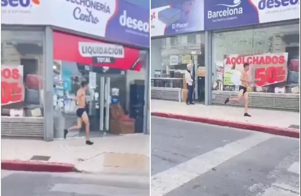 El presunto amante estaba semidesnudo / TikTok: @onlyincordoba