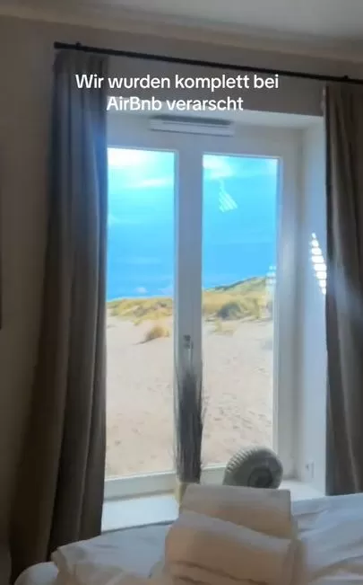 La joven mostró su habitación con "vista al mar" / TikTok