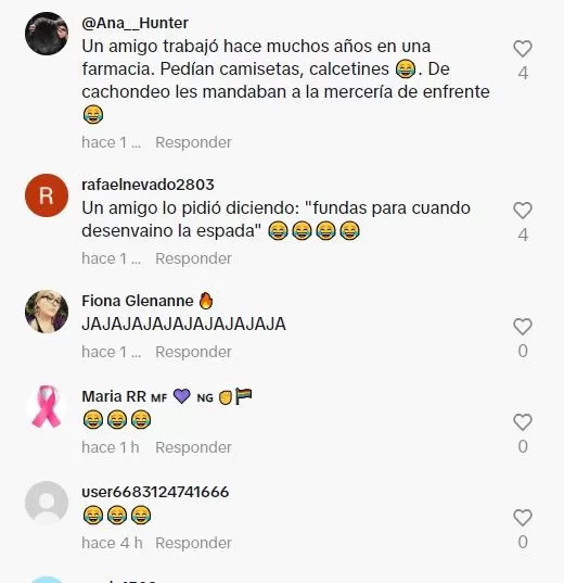 Comentarios en TikTok