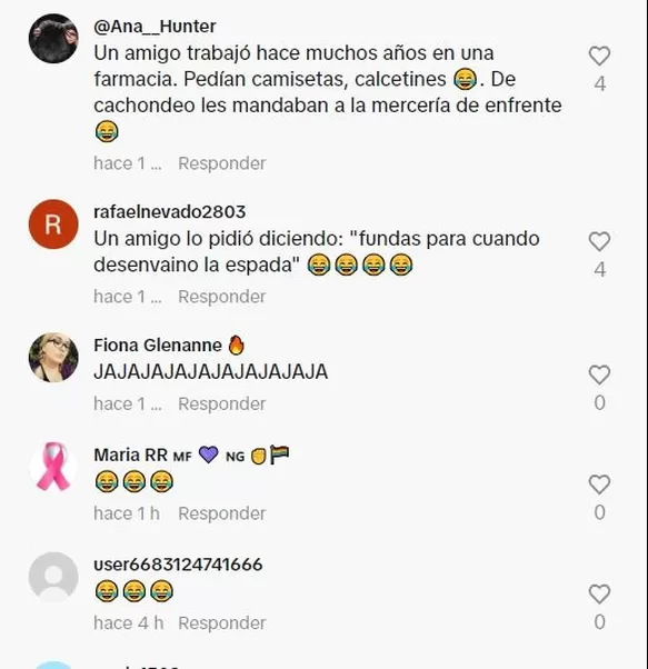 Comentarios en TikTok