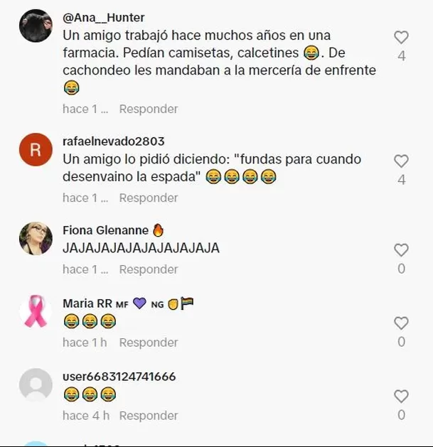 Comentarios en TikTok