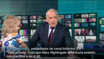 Una niña se roba la atención en informativo de TV. Video: AFP