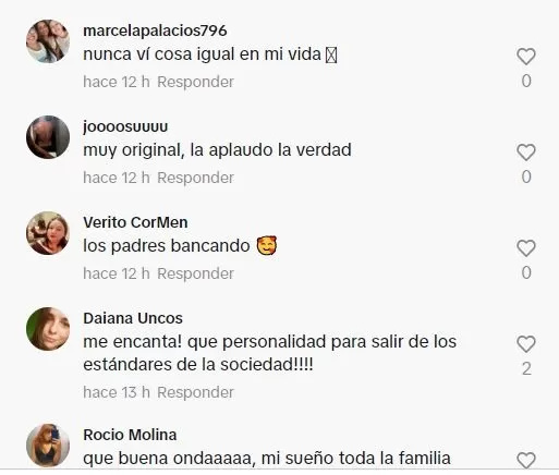 Comentarios en TikTok