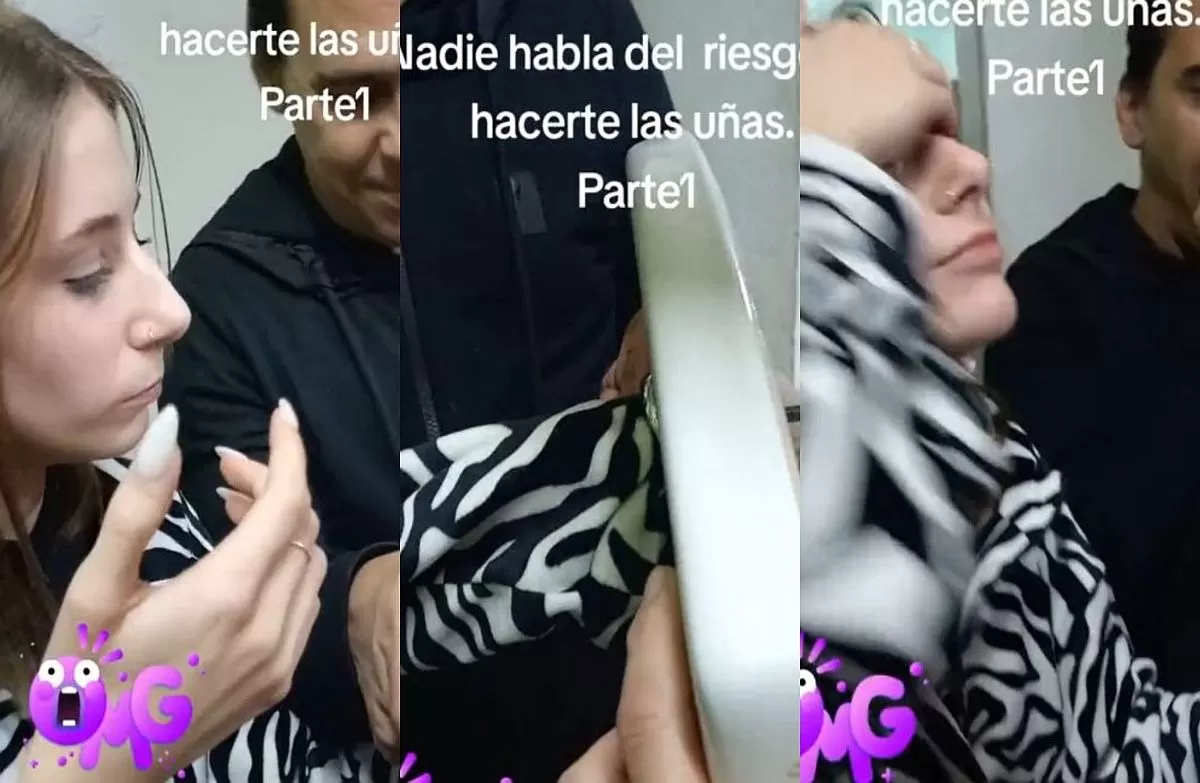 Joven tuvo que ser rescatada tras quedar atrapada en el inodoro / TikTok: @nataliaasselborn3