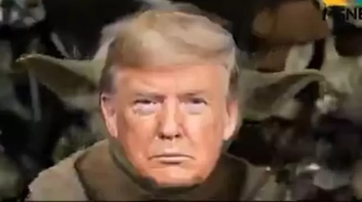 Donald Trump personificando a Yoda. Foto: Captura Donald Trump personificando a Yoda. Foto: Captura
