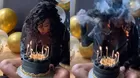 ¡Casi fue una tragedia! Soplaba las velas por su cumpleaños y todo se complicó