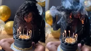 La mujer realizó una sesión de fotos por su cumpleaños / Instagram / Dailymail 