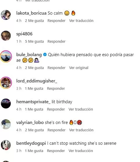 Los comentarios en Instagram  