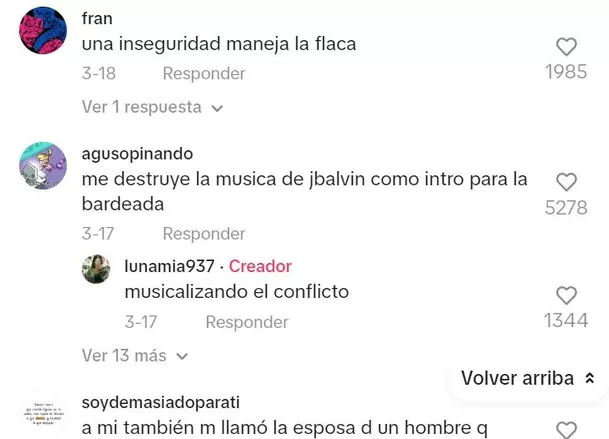 Algunos usuarios resaltaron la inseguridad de la mujer del audio / TikTok