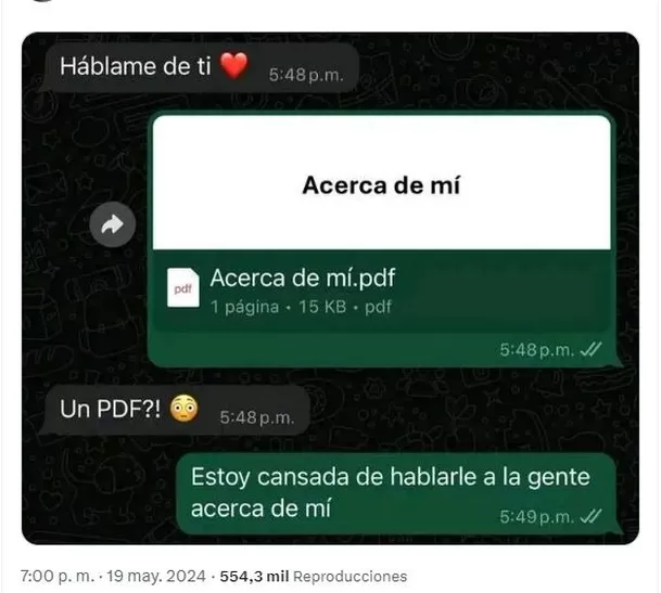 La ingeniosa respuesta de la joven se hizo viral en X 