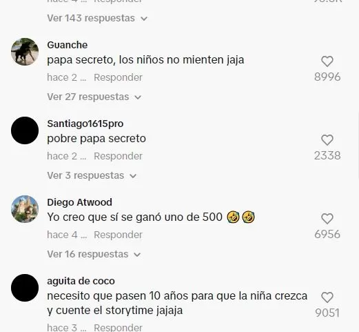 Comentarios en TikTok