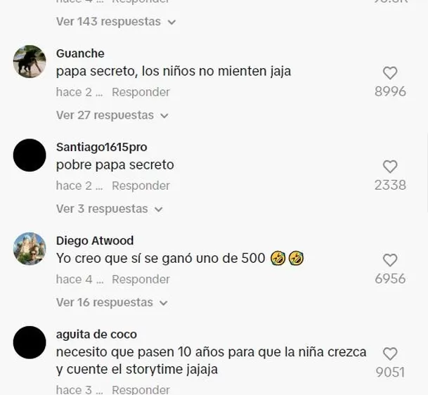 Comentarios en TikTok