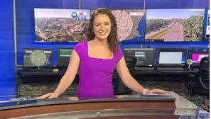 La periodista Olivia Jaquith protagonizó un insólito momento al iniciar trabajo de parto en plena transmisión en vivo. Foto: Instagram