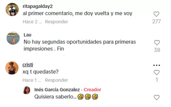 Comentarios en el video | Captura: TikTok