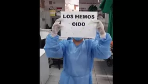 Coronavirus: Médicos y enfermeras agradecen aplausos y se suman a campaña #QuédateEnCasa con emotivo video. 