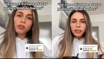 El video de la tiktoker se viralizó en las redes sociales / TikTok: @diaz.carlita