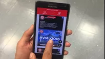 Usuarios podrán interactuar a través de #Voto2016 / Video: América Noticias