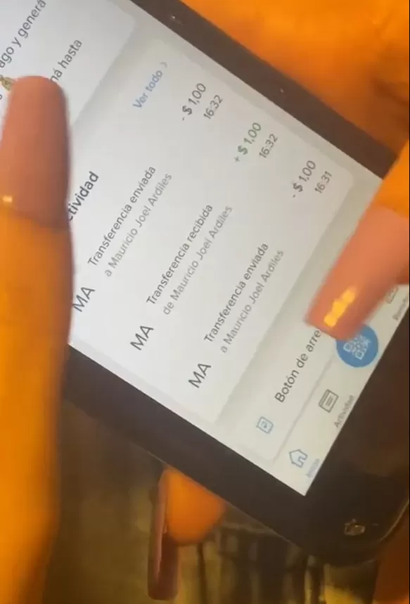 Constancia de transferencias | Captura: TikTok @mikipinkky