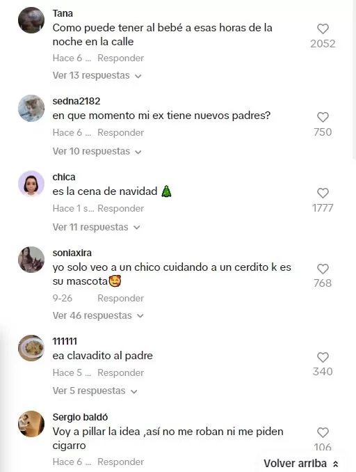 Los usuarios no tardaron en dejar particulares comentarios / TikTok