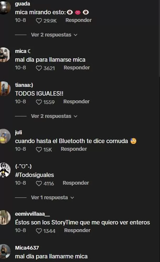 La historia de Julieta generó varios comentarios en TikTok 