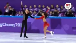 Patinadores sobre hielo al ritmo de 'Despacito' en Pyeongchang 2018. Twitter: @RiverettiMX