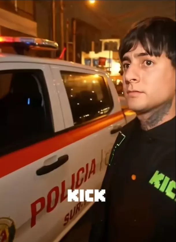 Diealis subió a patrullero luego de interrumpir abrutamente su transmisión en un restaurante de Miraflores