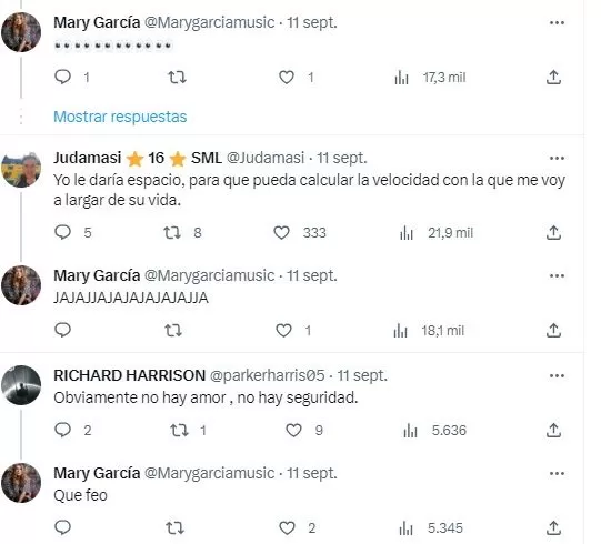 Comentarios en Twitter