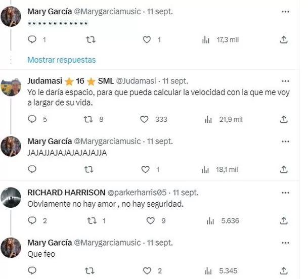 Comentarios en Twitter