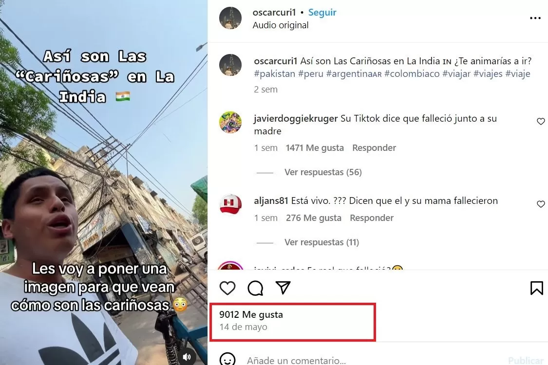 La última publicación de Oscar Curi en Instagram