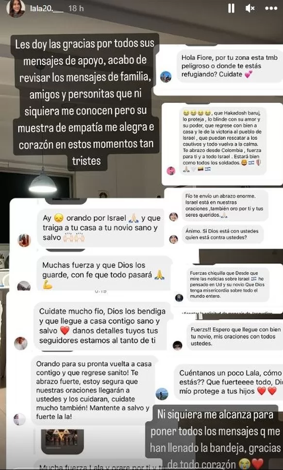 La influencer Fiorella Correa agradeció las muestras de apoyo de sus seguidores tras el conflicto en Medio Oriente / Fuente: Instagram