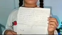 Una pequeña niña de 5 años conmovió a todos con su carta para Papé Noel / Facebook. Noticias Doradita Regional