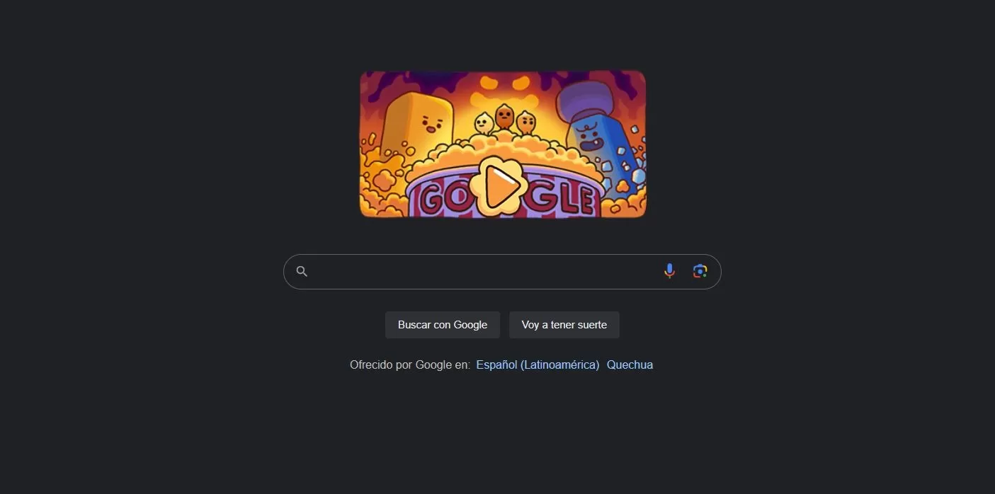 Google eligió el 25 de septiembre para rendirle homenaje a las palomitas de maíz 