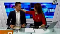 Erick Osores y Melissa Peschiera son unos bromistas en el set de TV. Video: Canal N