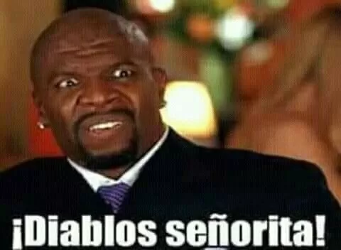 Meme de '¡Diablos señorita!' 