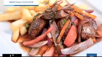 Lomo Saltado. Imagen: Facebook 'Banco de Chile'